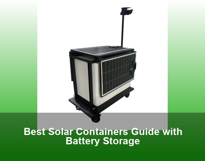 Best Solar Containers Guide with Battery Storage